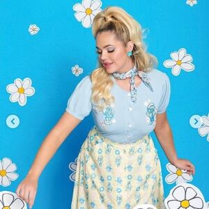 Unique Vintage Smurfs Cardigan